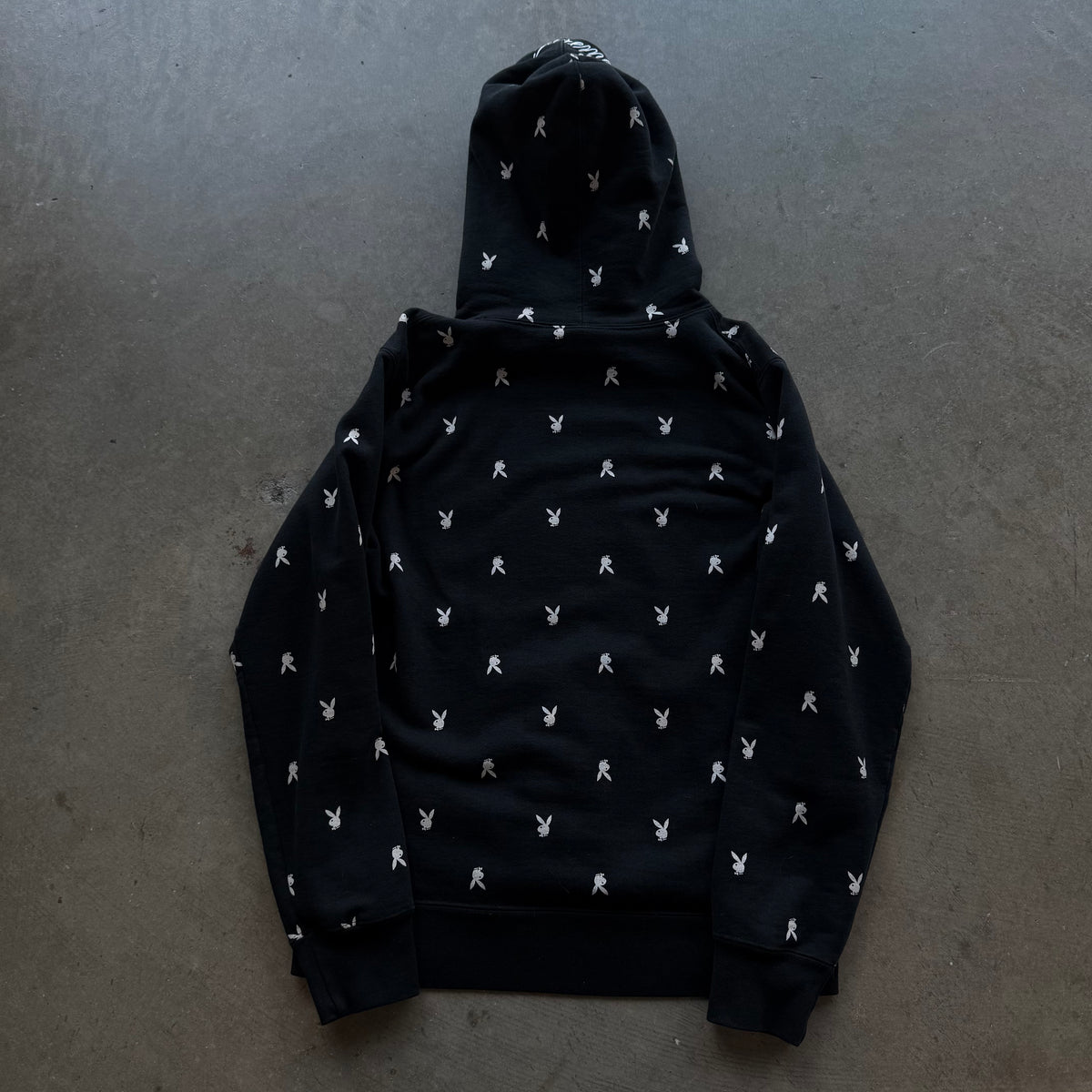 M Supreme Playboy AOP Hoodie Black