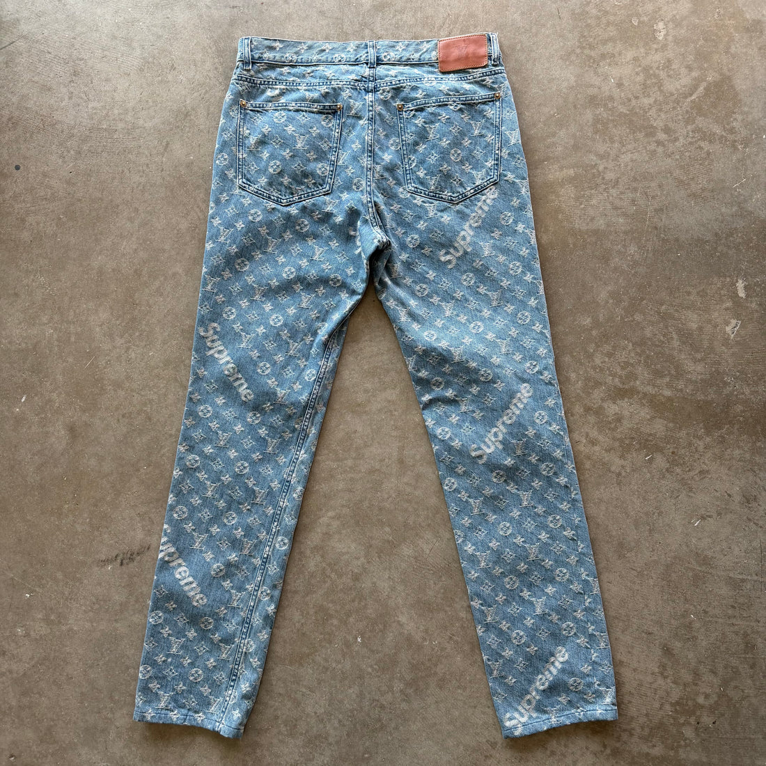 33x32 Louis Vuitton x Supreme Jacquard Denim