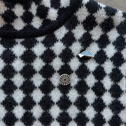 M Saint Laurent Diamond Motif Sweater