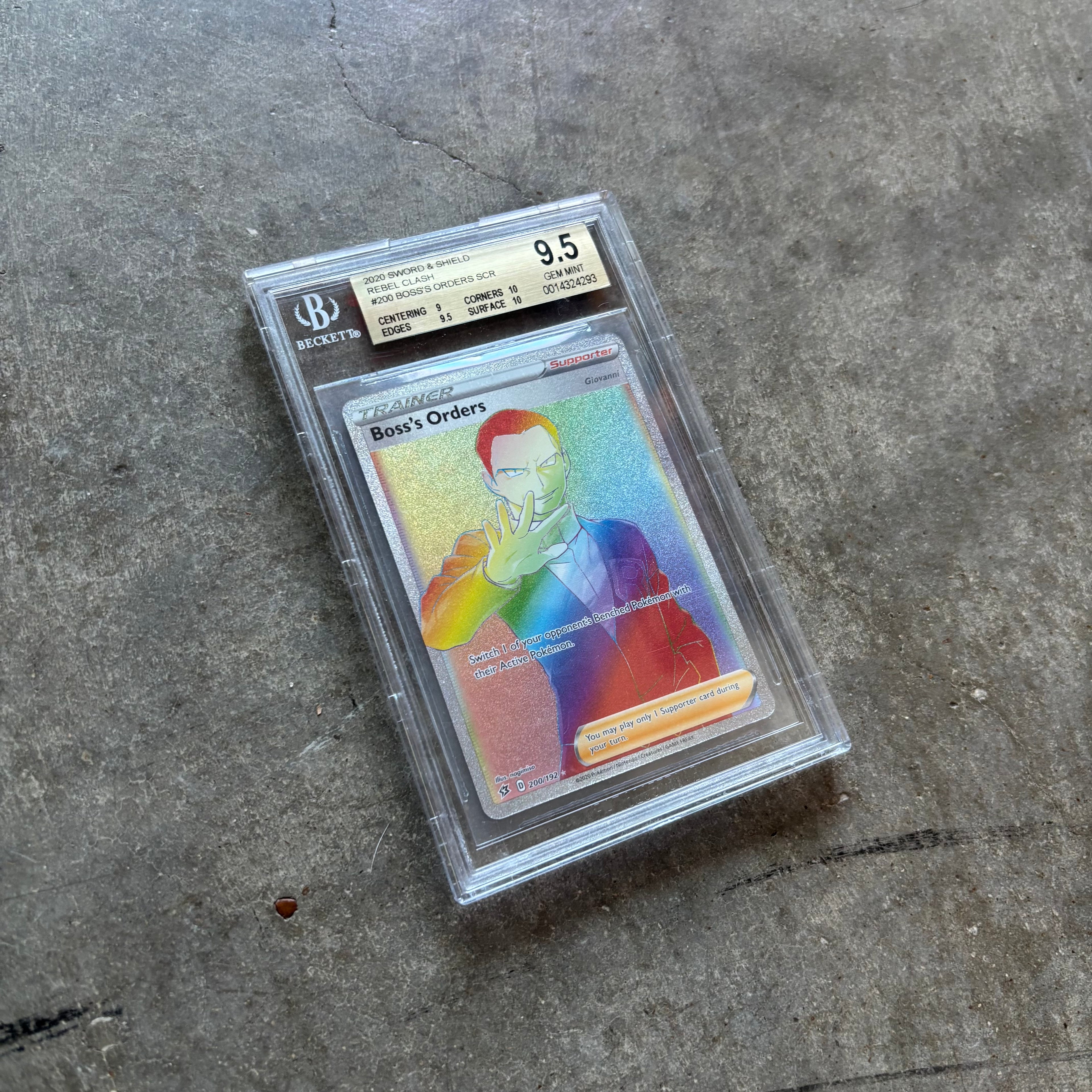 Boss’s Order Secret Rare 2020 Rebel Clash Beckett 9.5