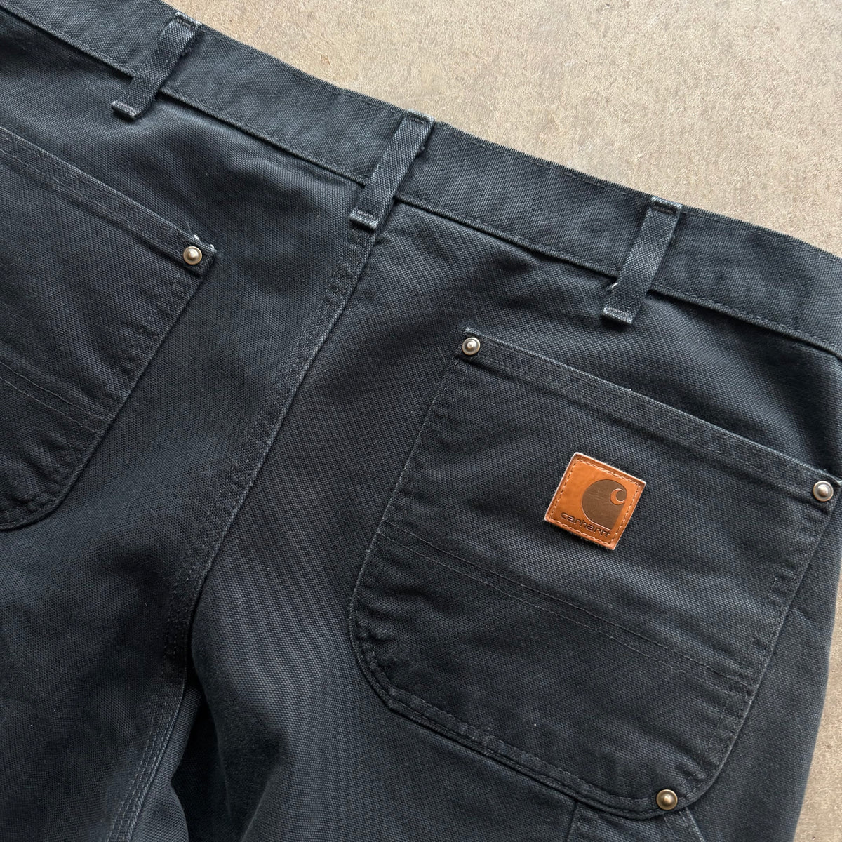 35x31 Black Carhartt Double Knees