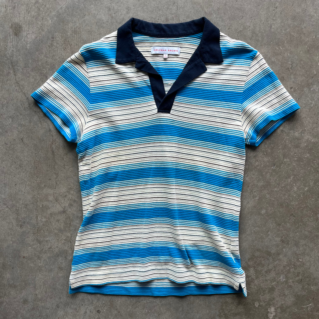 S Orlebar Brown Silk Polo