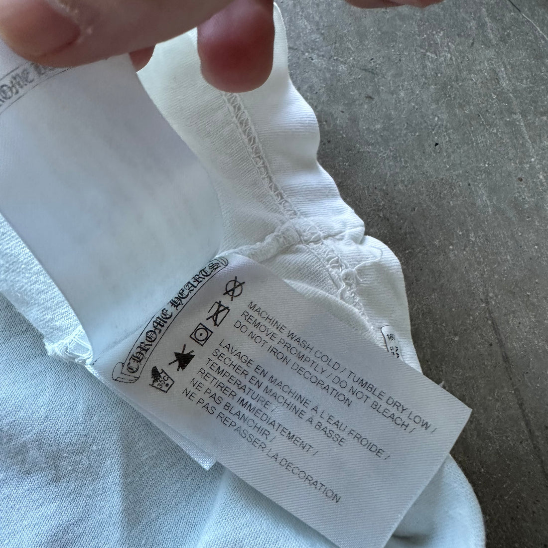 L Green/White Chrome Hearts Crosses Tee