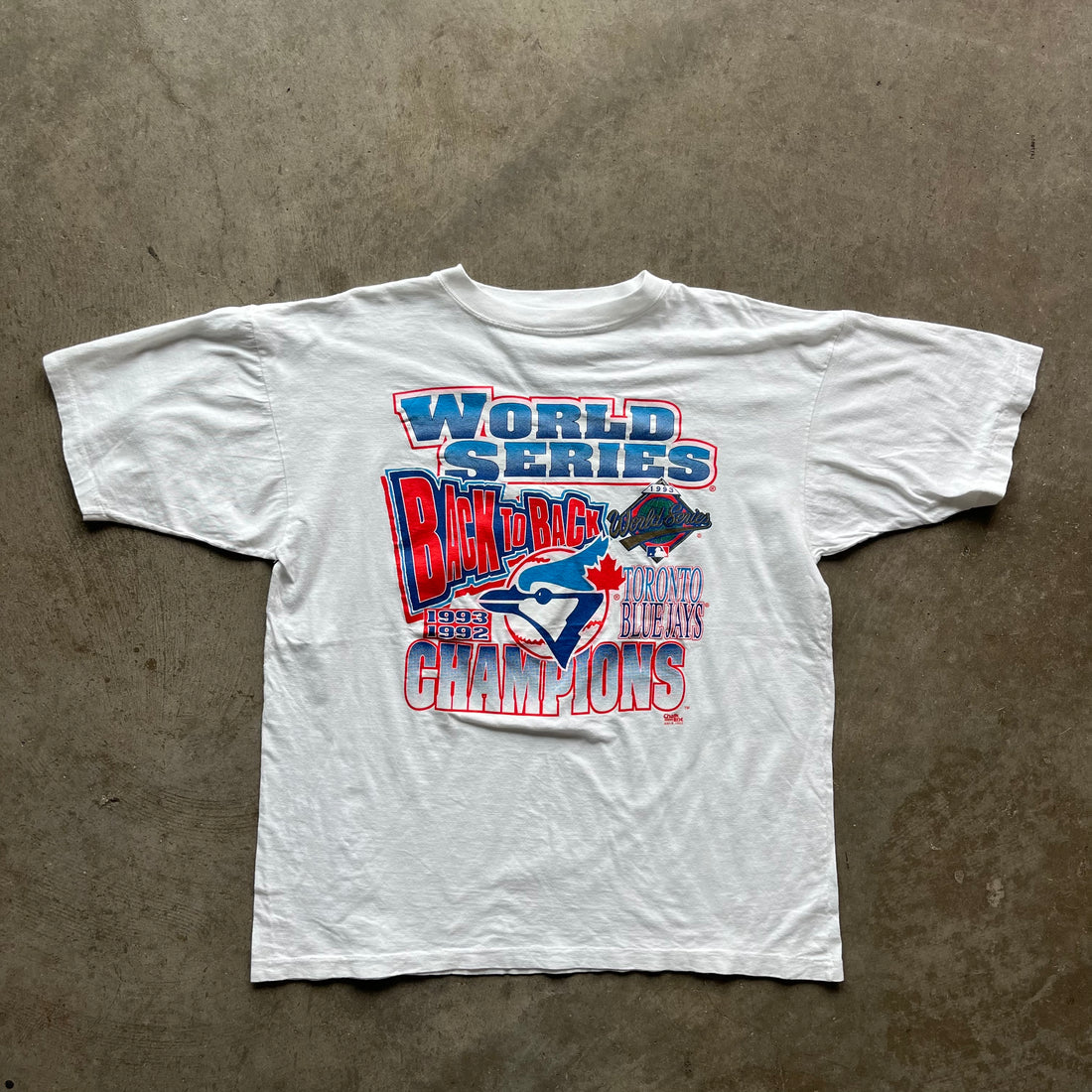 XL 93 White Toronto Blue Jays Tee