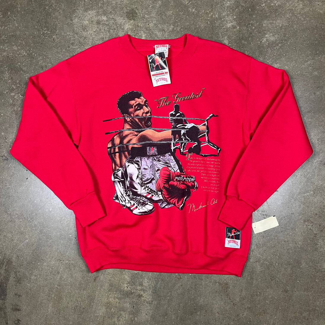L 90s Muhammad Ali Crewneck
