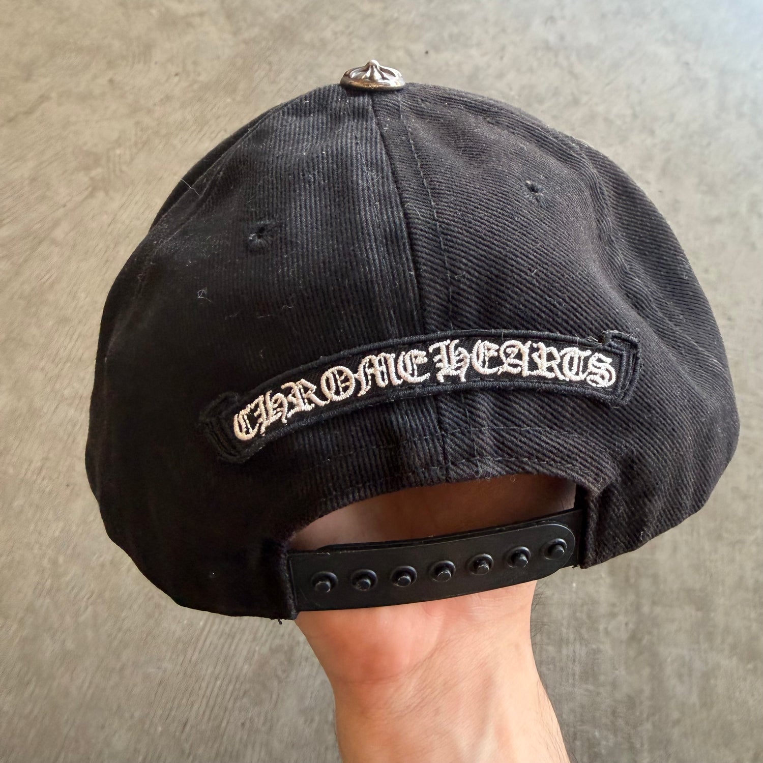 Chrome Hearts Eyechart Hat Black