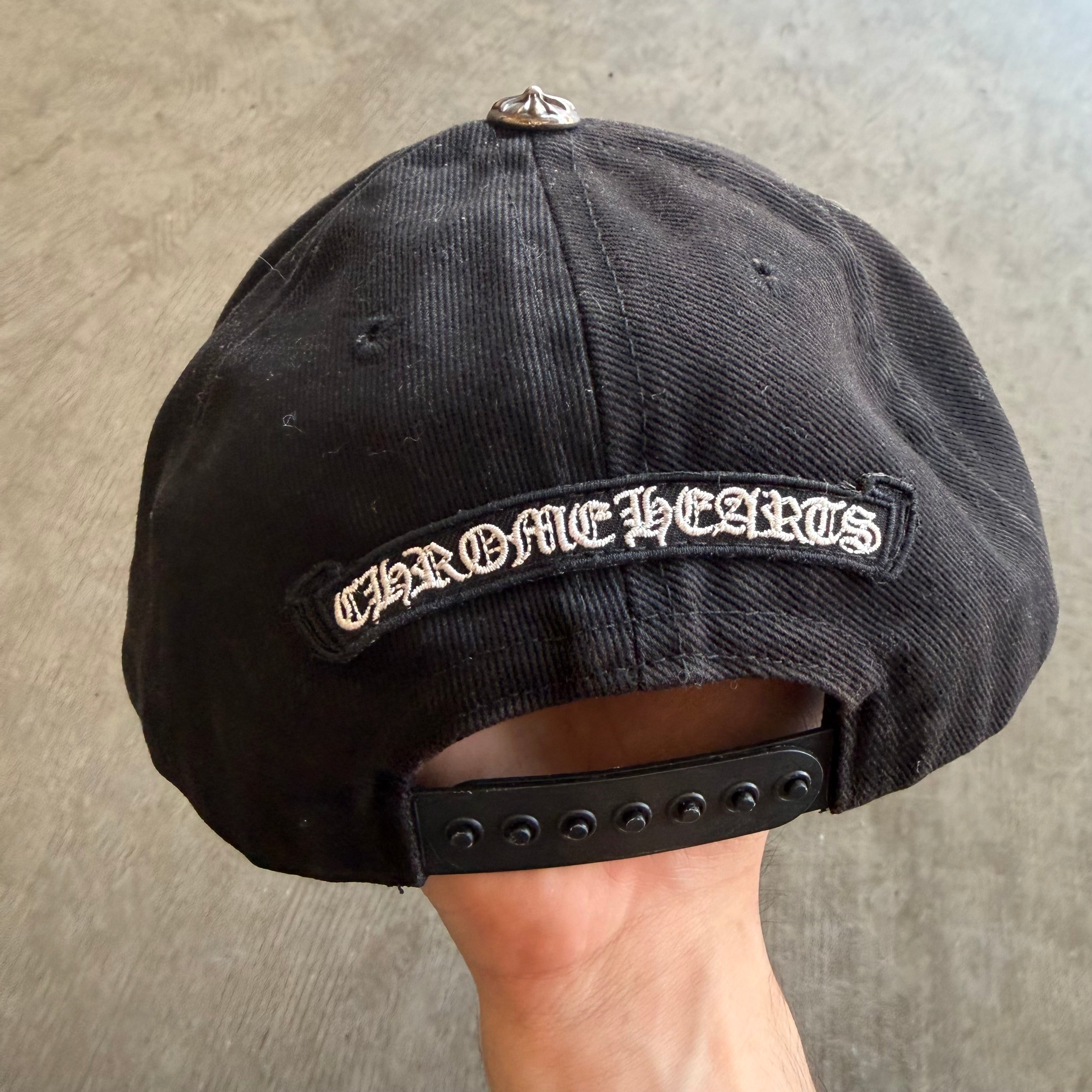 Chrome Hearts Eyechart Hat Black