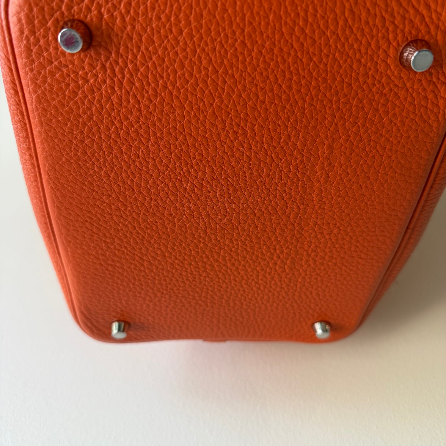 Hermes Taurillon Clemence Picotin Lock 25 Orange