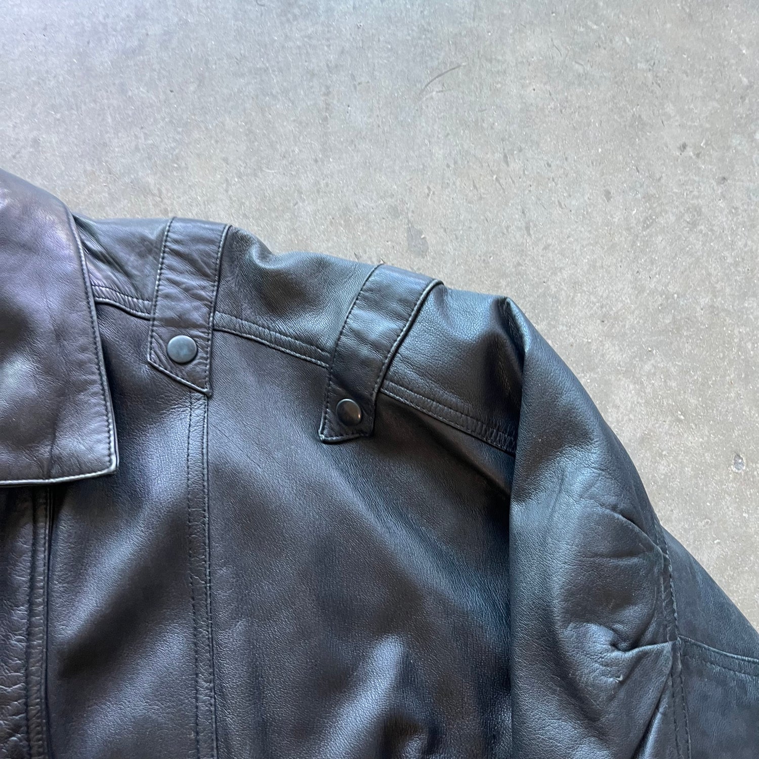 XL 90s Echtes Leder German Leather Jacket
