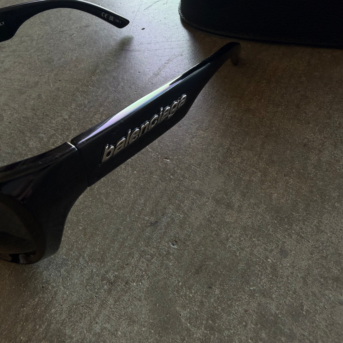 Balenciaga Gotham Bat Glasses Black