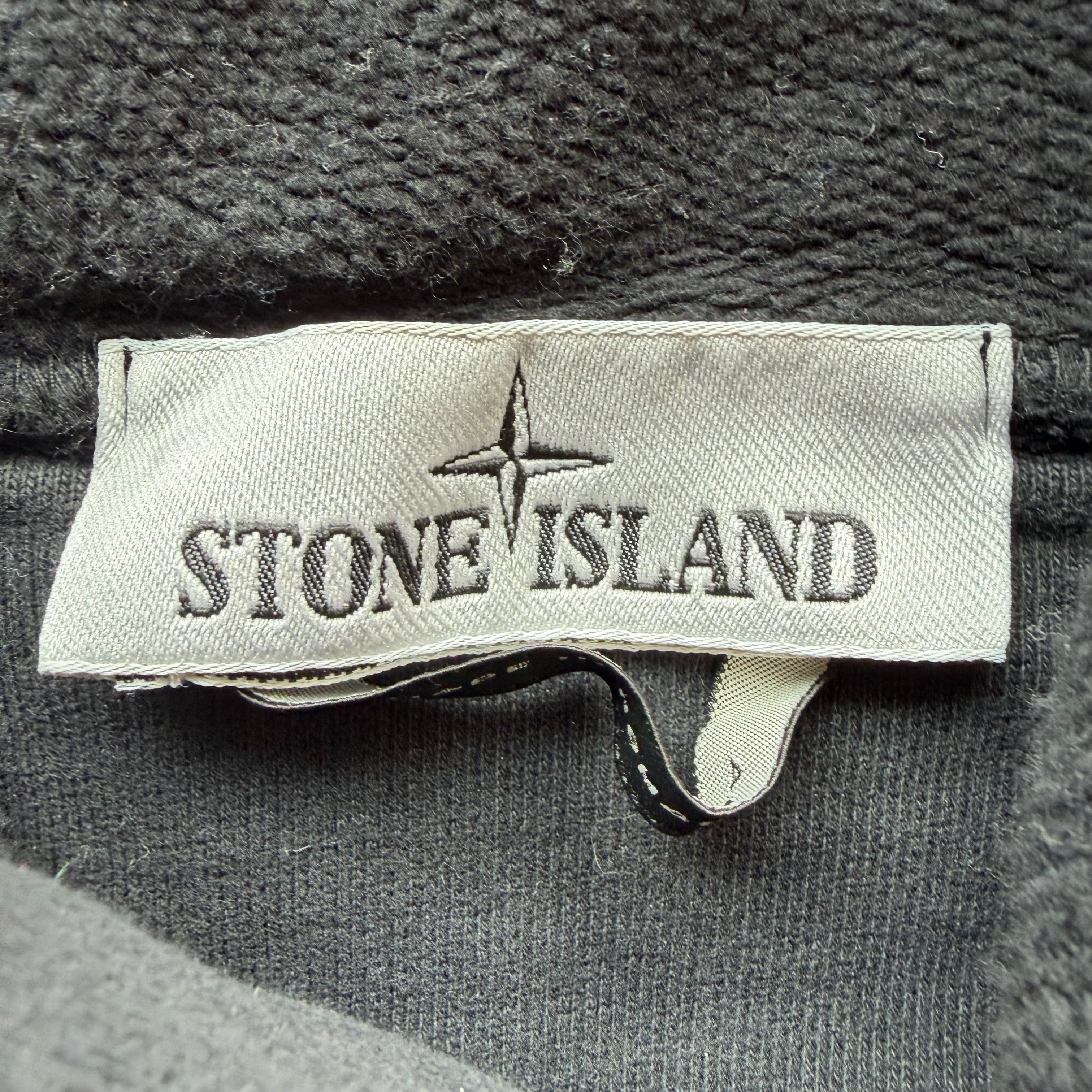 L Stone Island Black Patch Hoodie