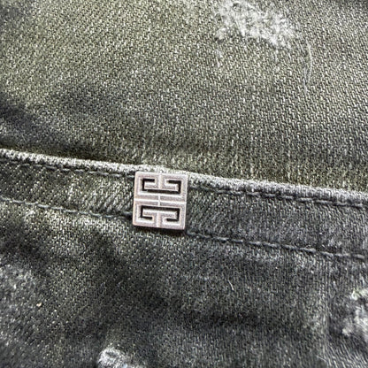 37x34 Givenchy Slim Fit Tapered Distressed Tie Dye Jeans