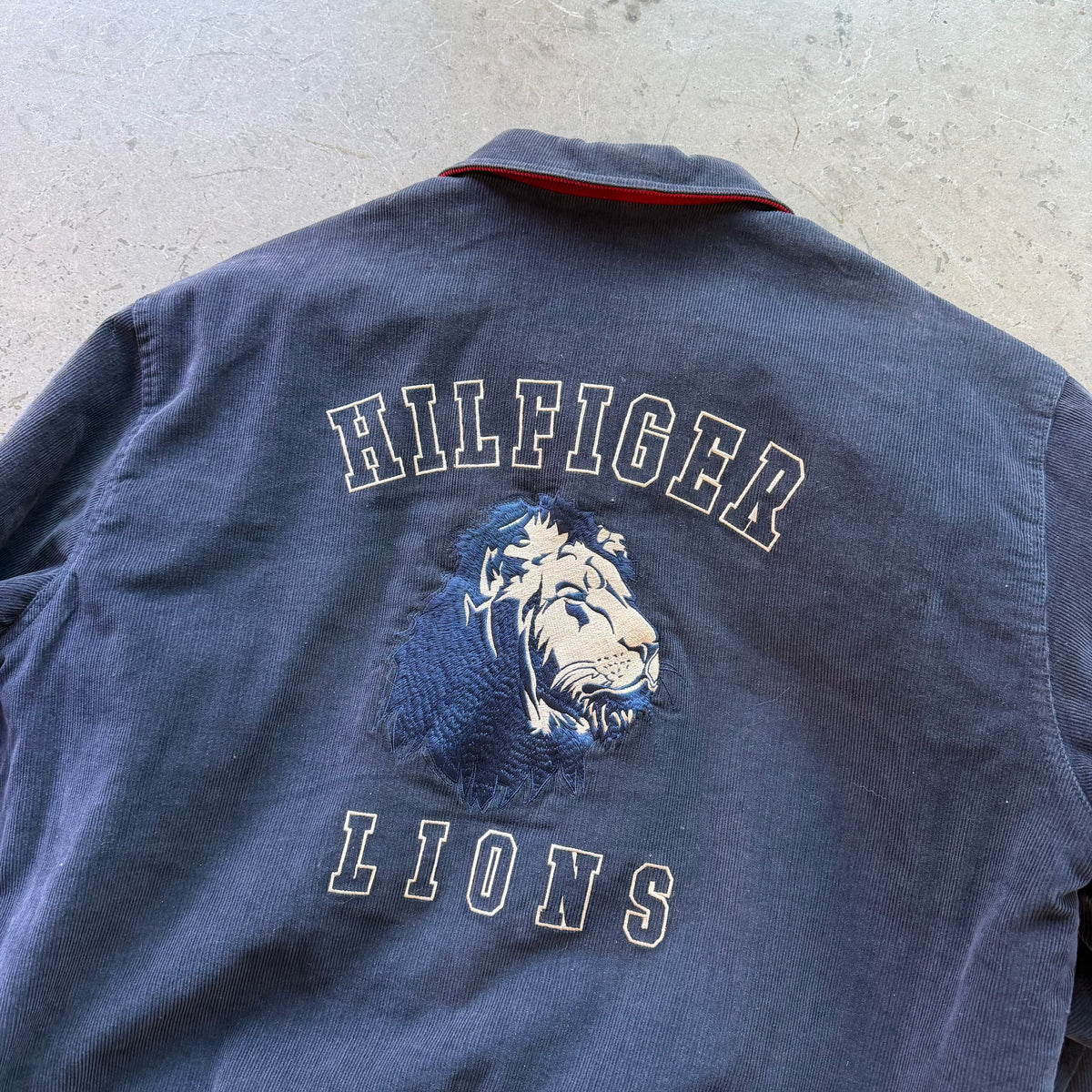 XL 00s Corduroy Tommy Hilfiger Varsity Jacket