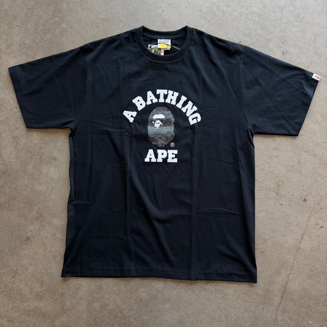XXL Bape Black Ape Logo Tee