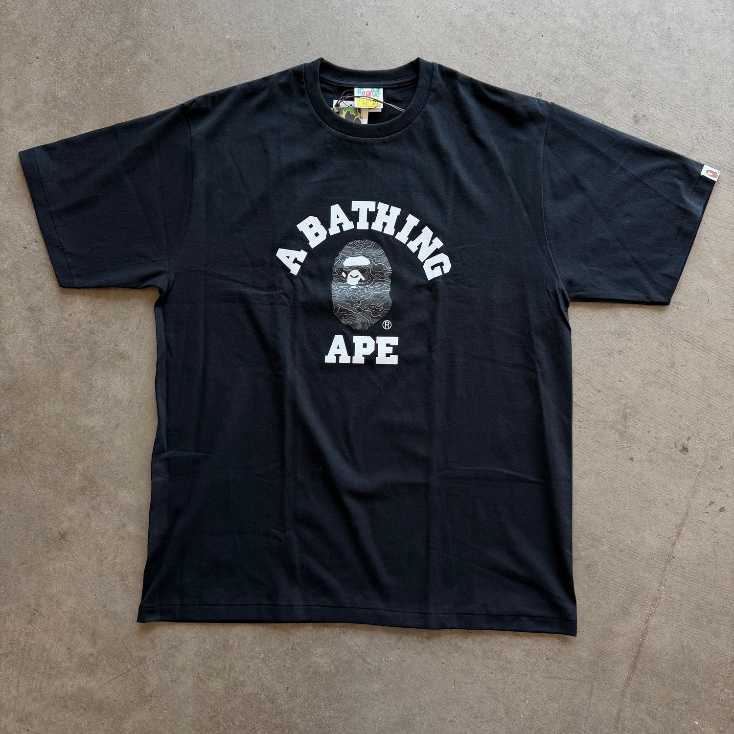 XXL Bape Black Ape Logo Tee