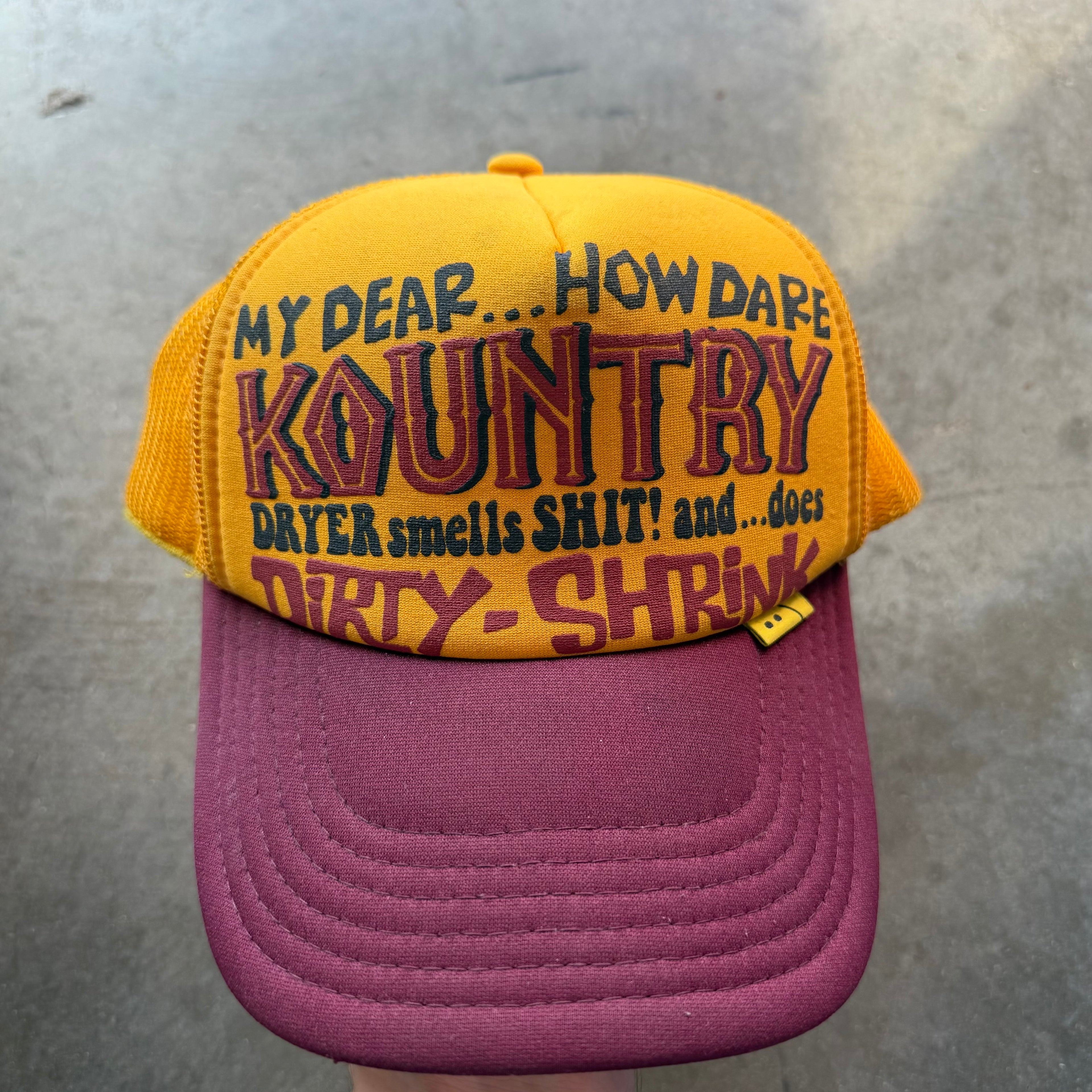 Kapital Kountry Dirty Laundry Hat Yellow