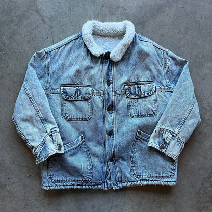 XL 80s Levis Sherpa Lined Denim Jacket