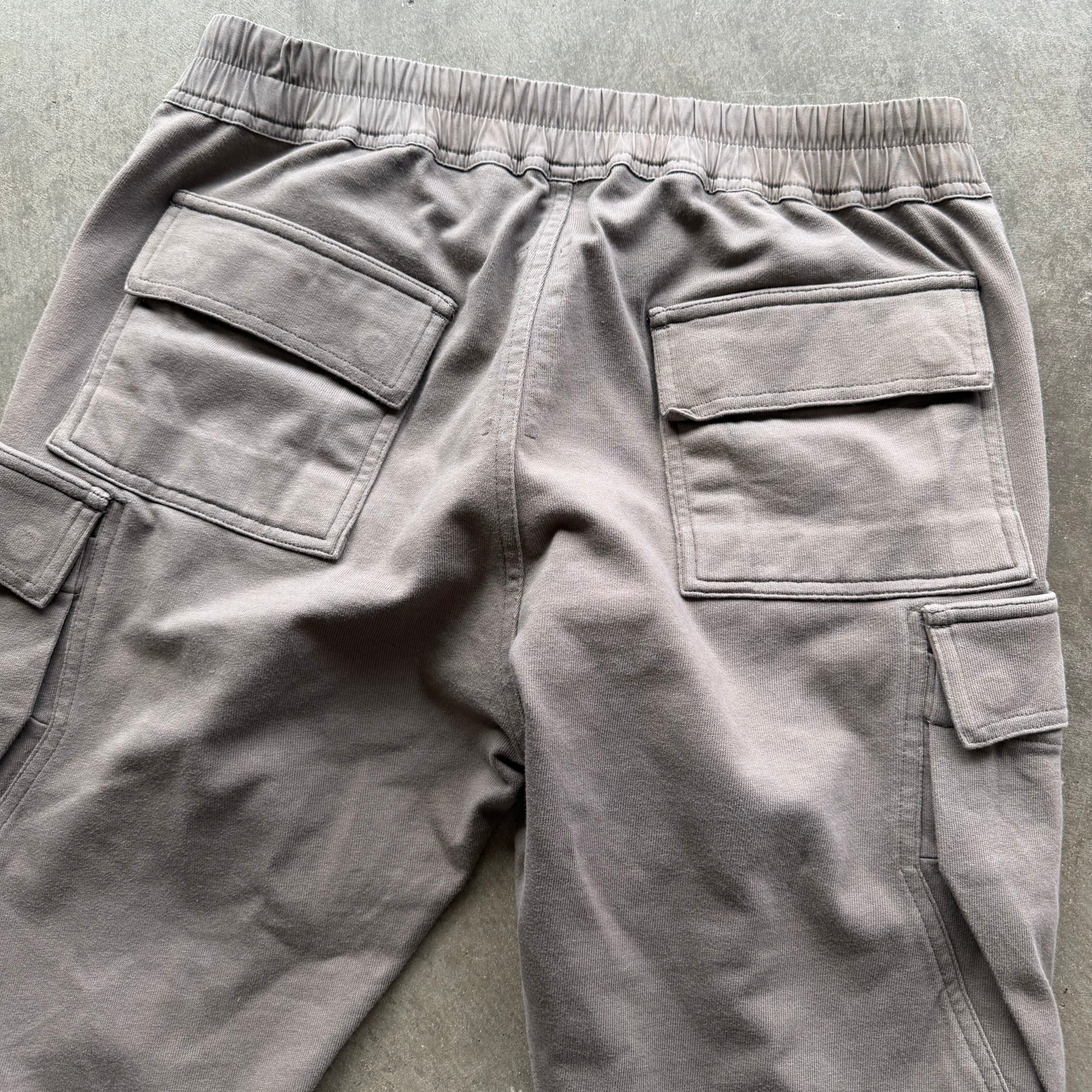 L Rick Owens Hollywood Cargo Joggers Dust