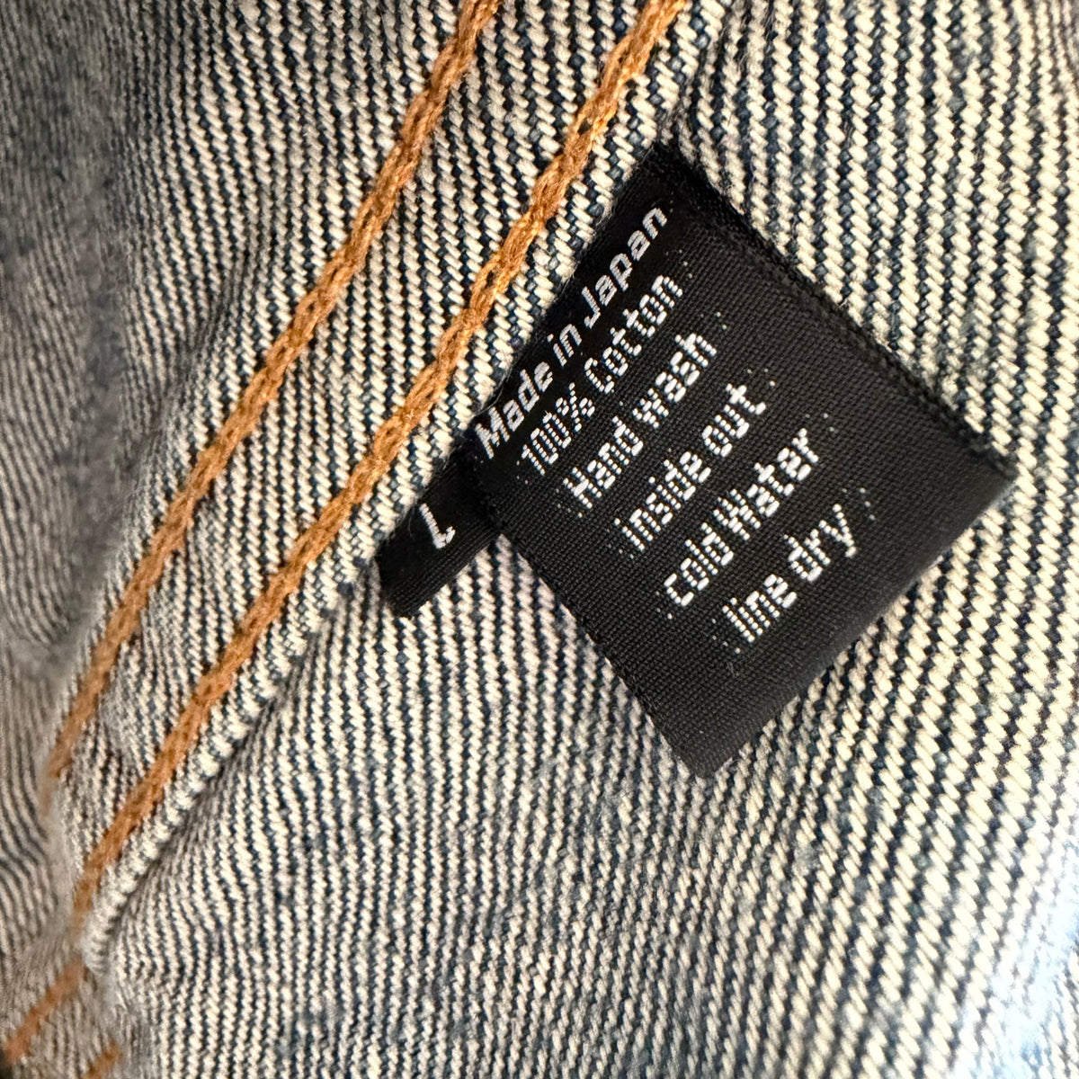L Japanese Brand Selvedge Denim Jacket