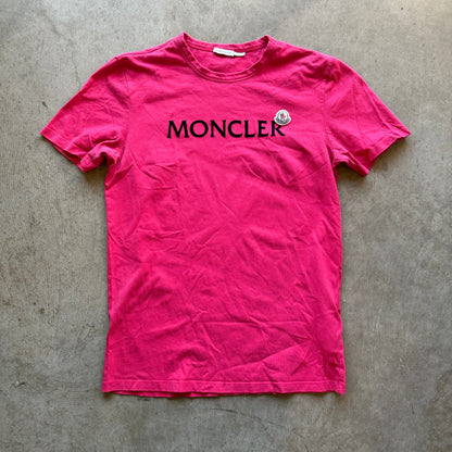 M Pink Moncler Spellout Tee