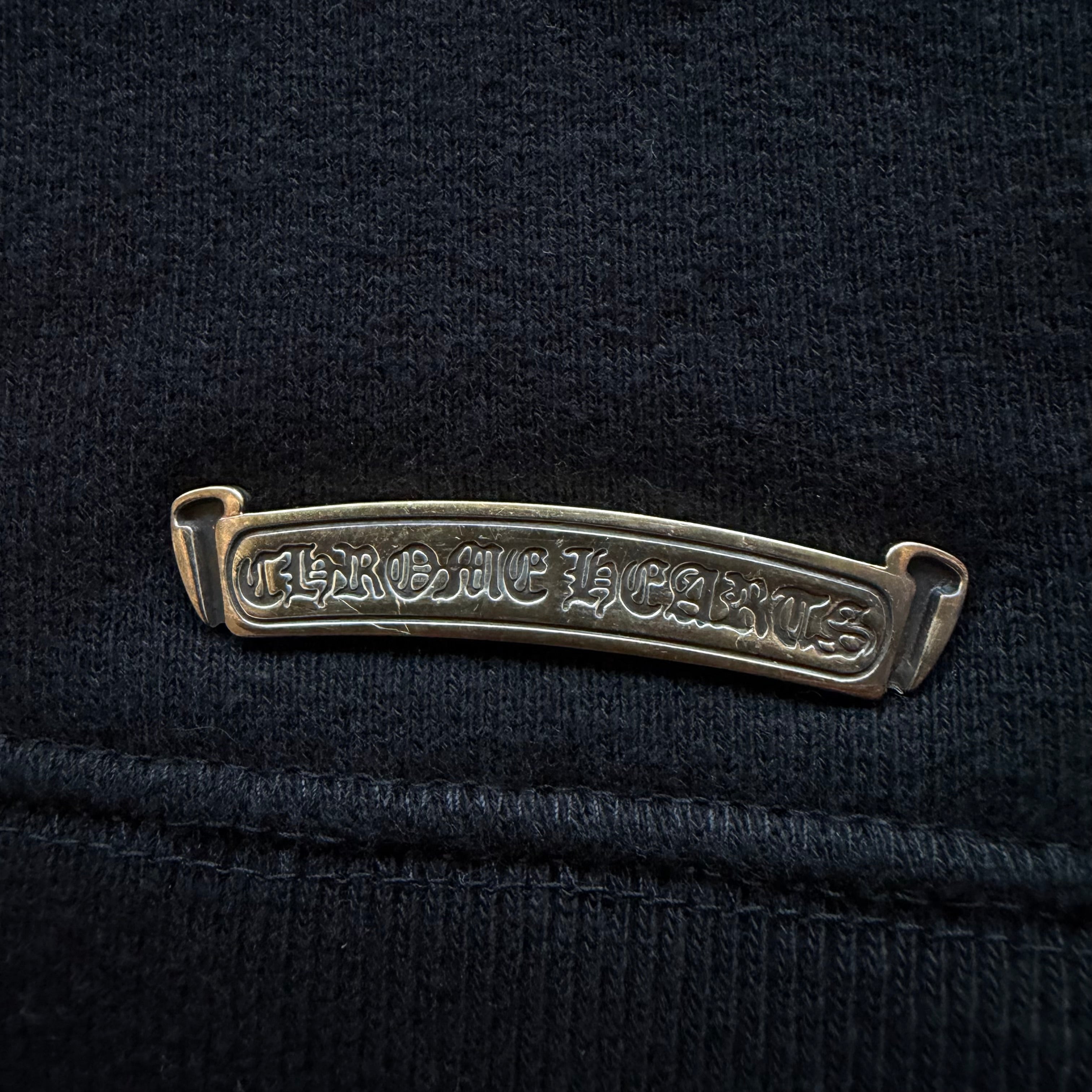 XL Chrome Hearts Nylon Patch 7–11 Crewneck Black