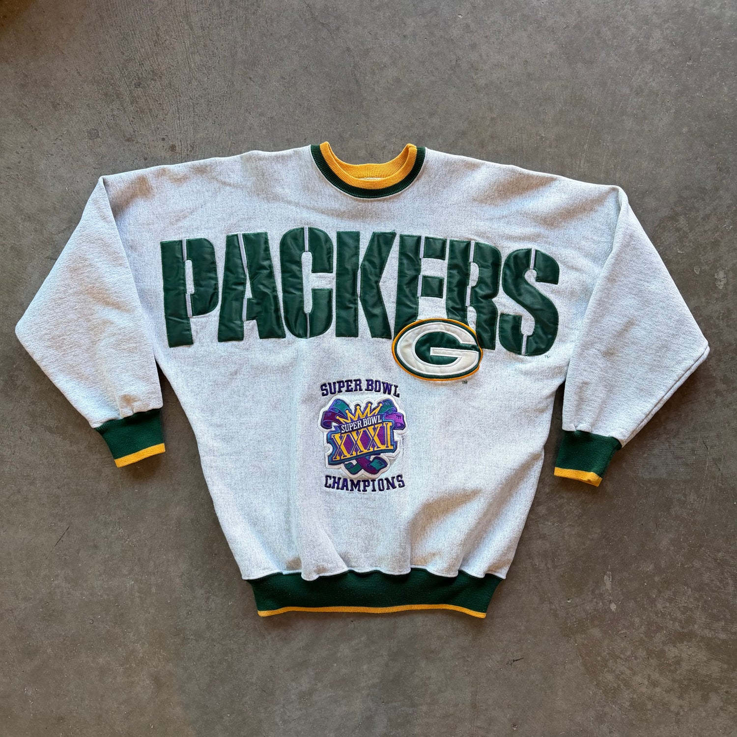 XL 90s Packers Super Bowl Crewneck
