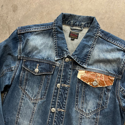 L 00s Evisu Patch Denim Jacket
