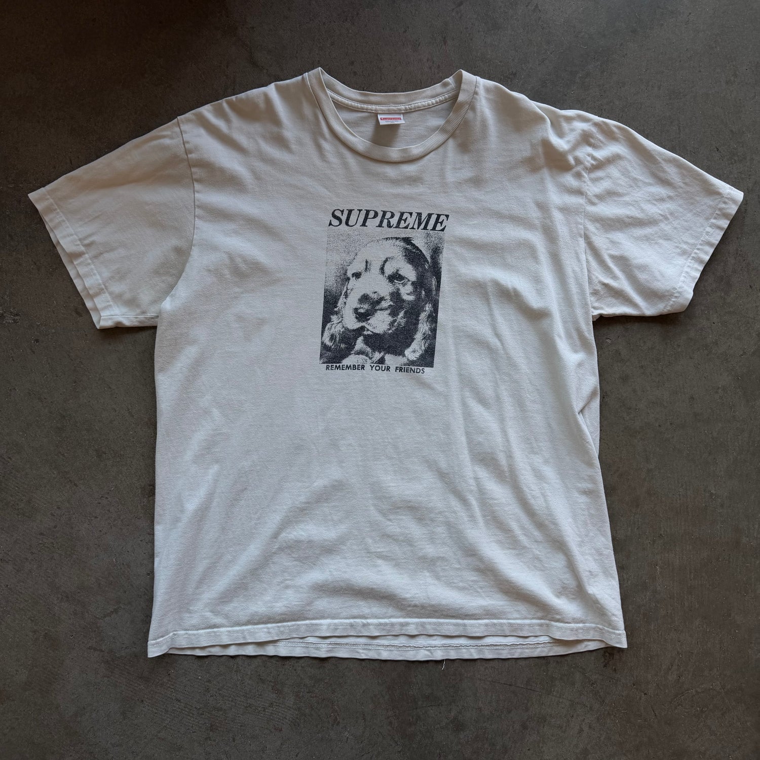 XL White Supreme Dog Tee