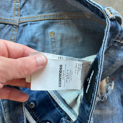 32x32 Disquared2 Distressed Denim
