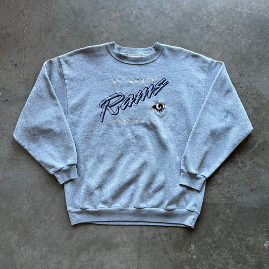 L 00s Rams Crewneck