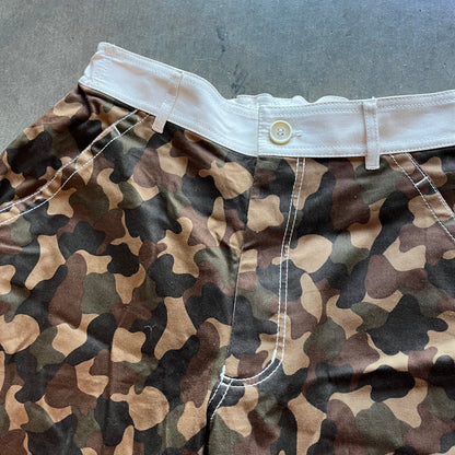 32w CDG Split Camo Shorts