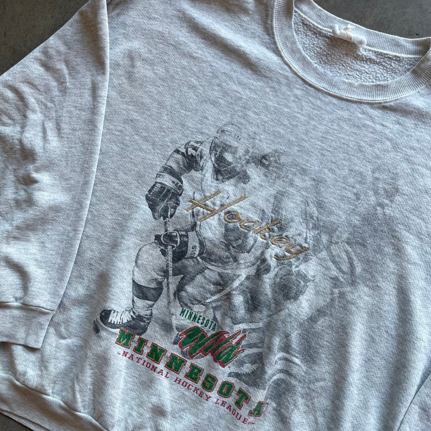 XL 90s Minnesota Wild Crewneck