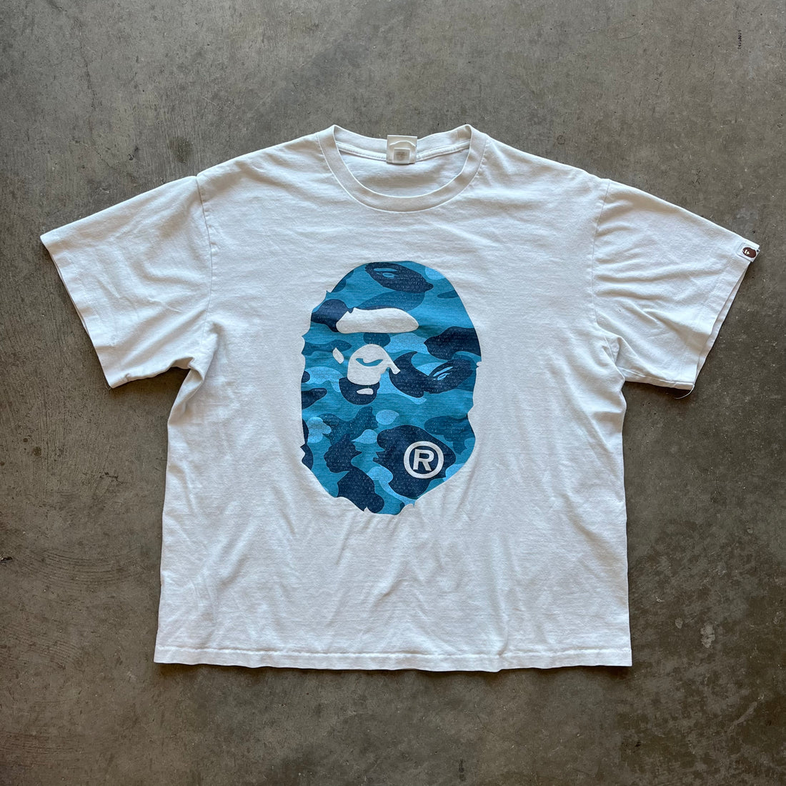 XXL Blue Camo Bape Tee