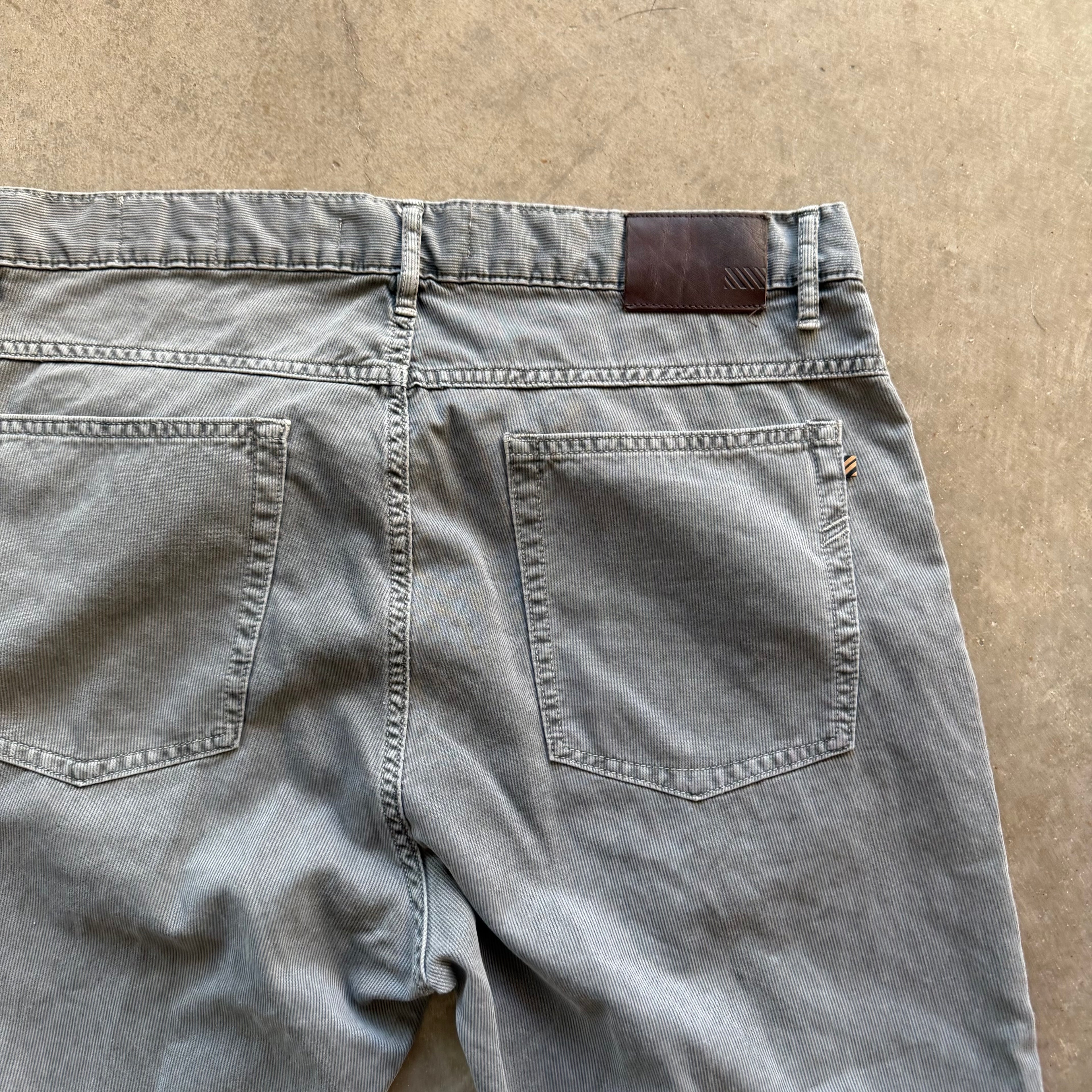 33x30 Grey Corduroy Billy Reid Pants