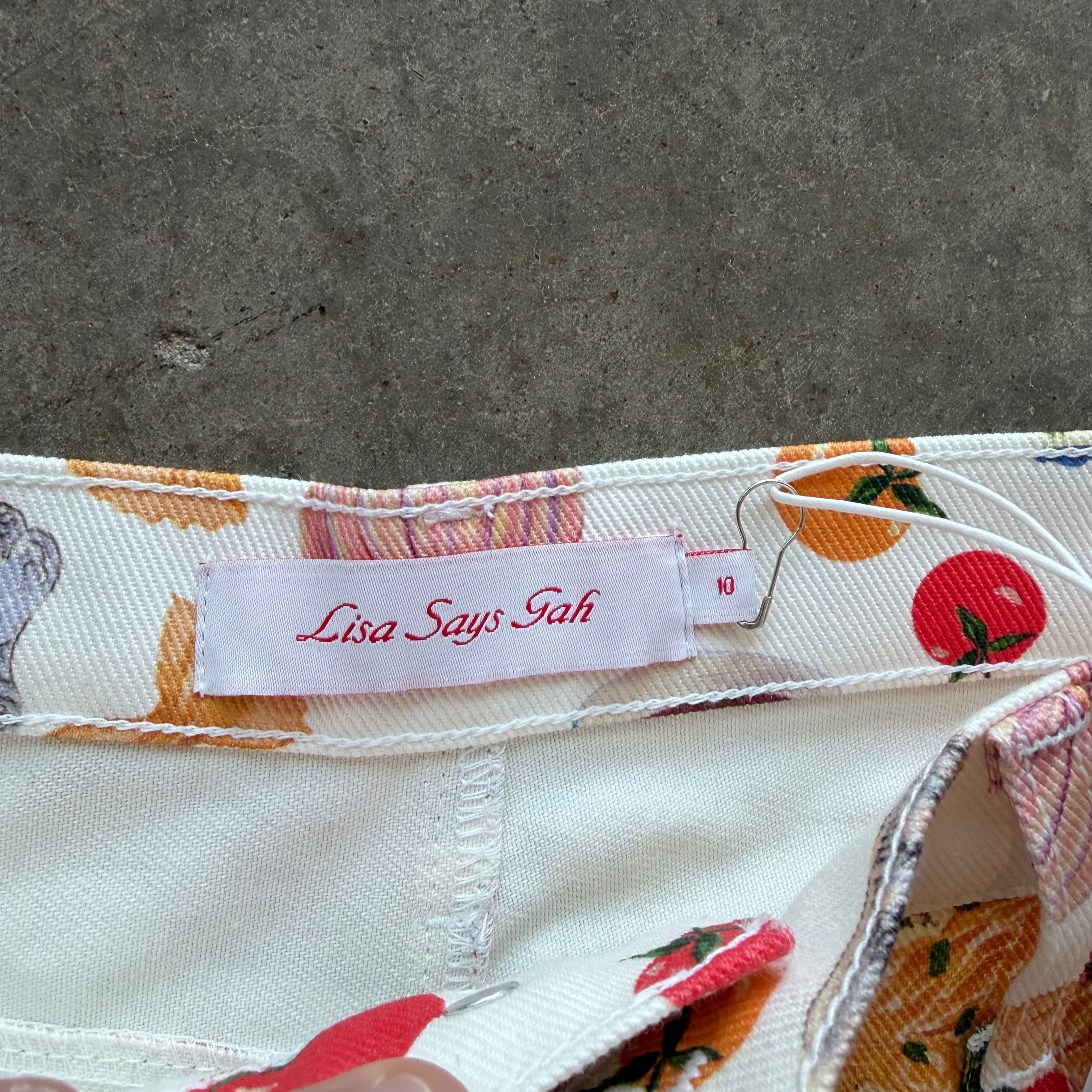 32x28 Lisa Says Gah Food Pants