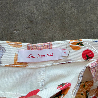 32x28 Lisa Says Gah Food Pants