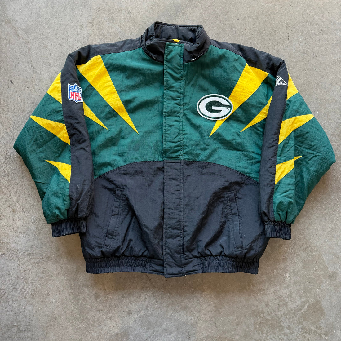 XL 90s Green Bay Packers Sharktooth Jacket