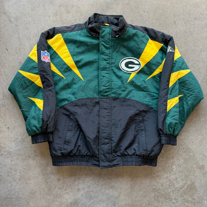 XL 90s Green Bay Packers Sharktooth Jacket