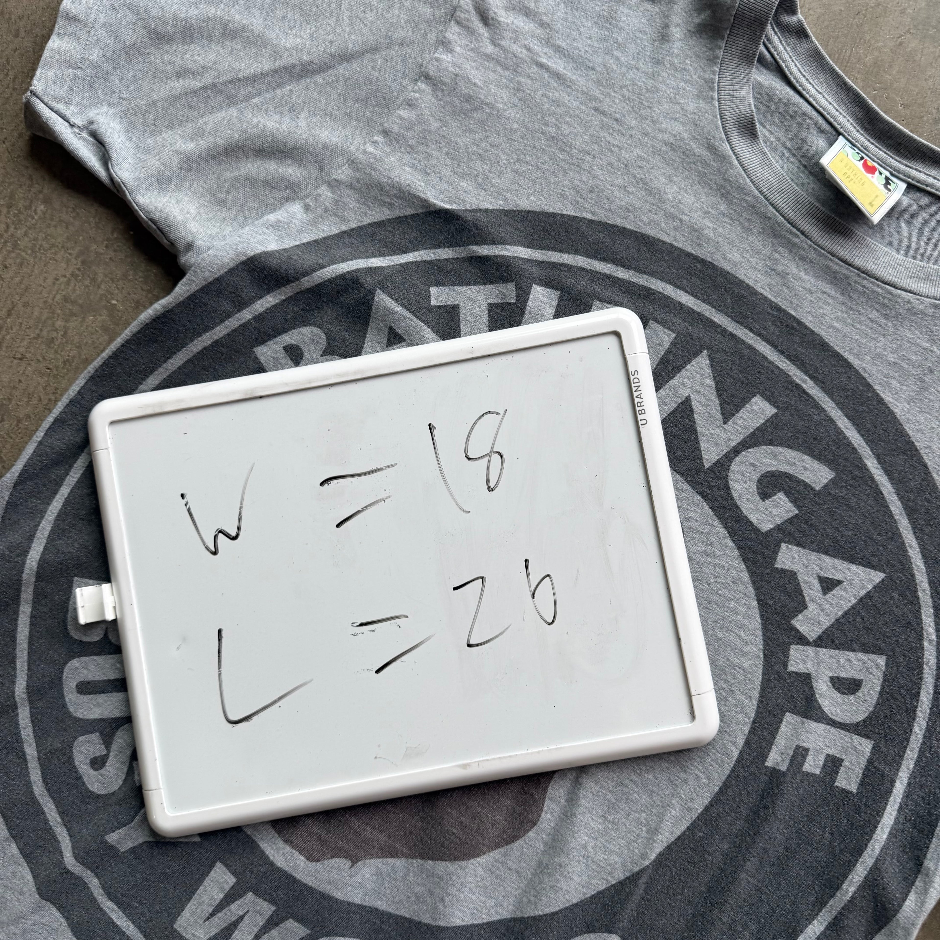 L Bape Circle Logo Tee