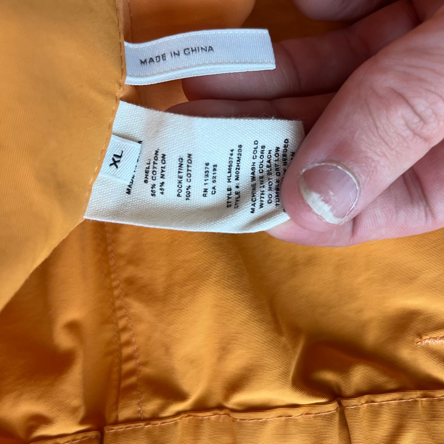 XL Helmet Lang Orange Cargo Pants