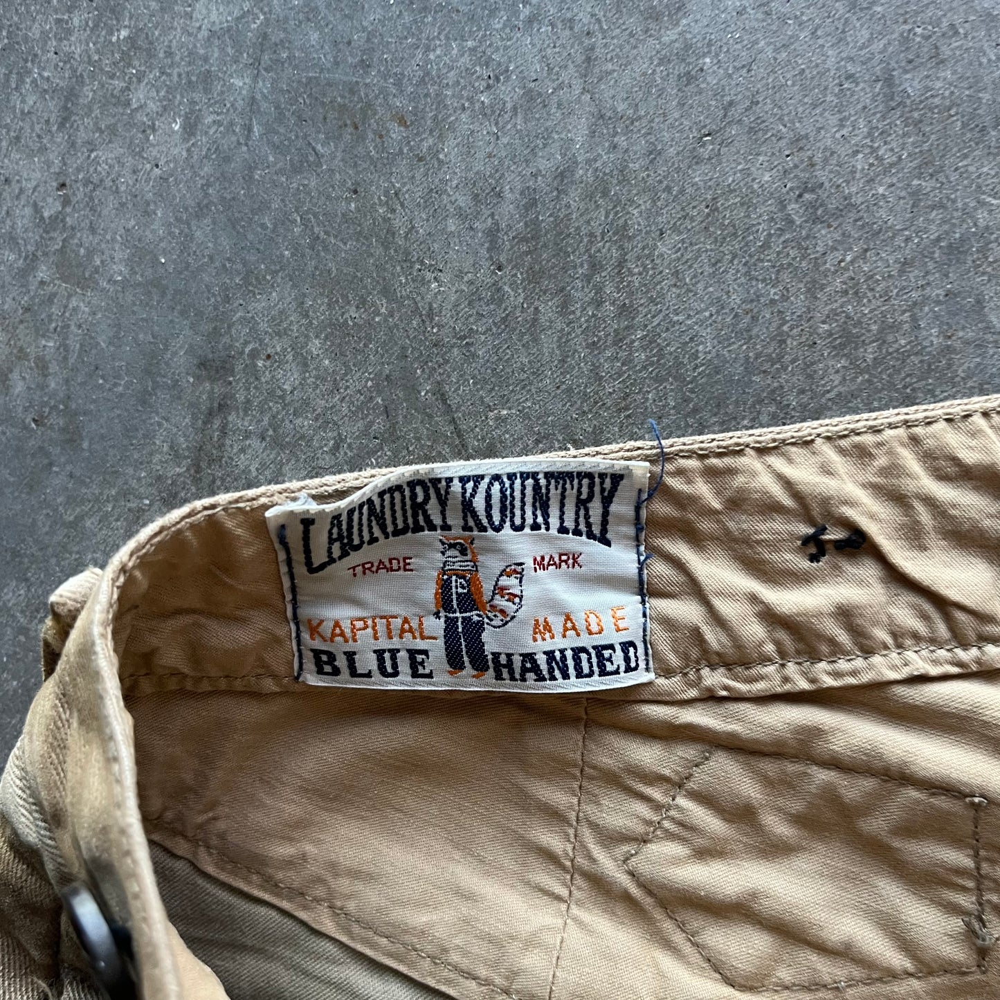 32x32 Kapital Buckle Back Pants