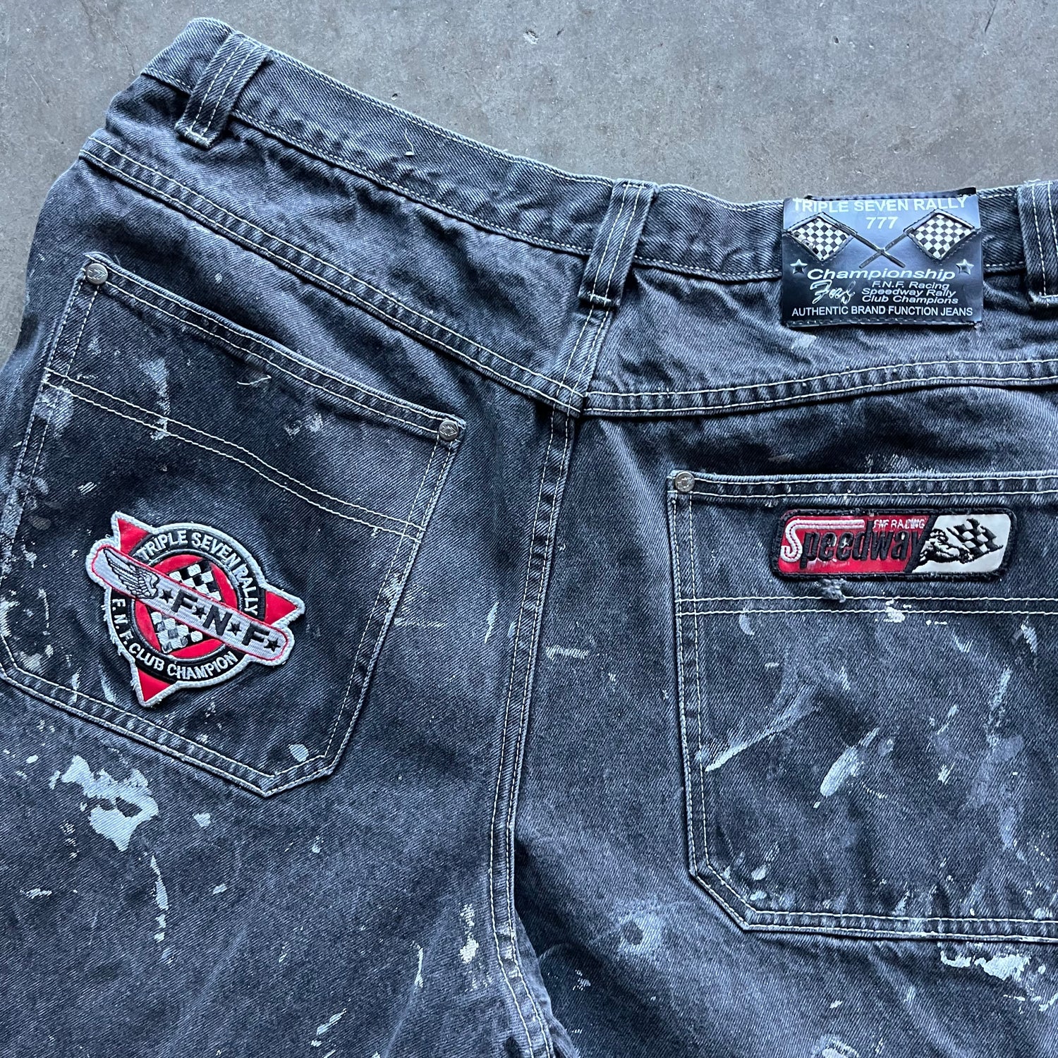 38x32 00s Splatter Racing Jeans