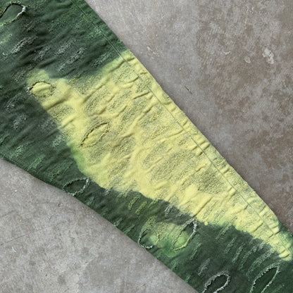 37x34 Givenchy Slim Fit Tapered Distressed Tie Dye Jeans