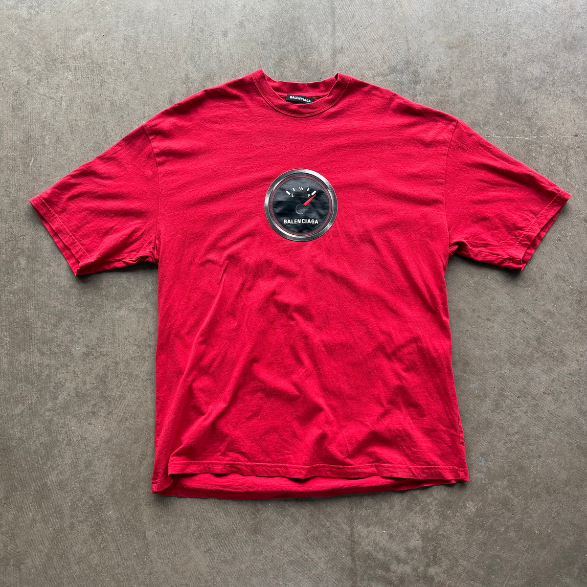 XL Balenciaga Speedometer Tee Red