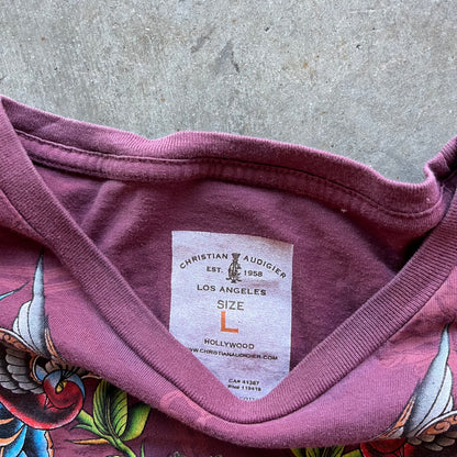 L Y2K Christian Audigier Tee