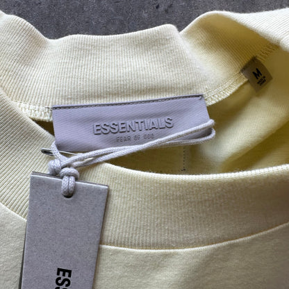 M Light Yellow Fear of God Essentials Tee