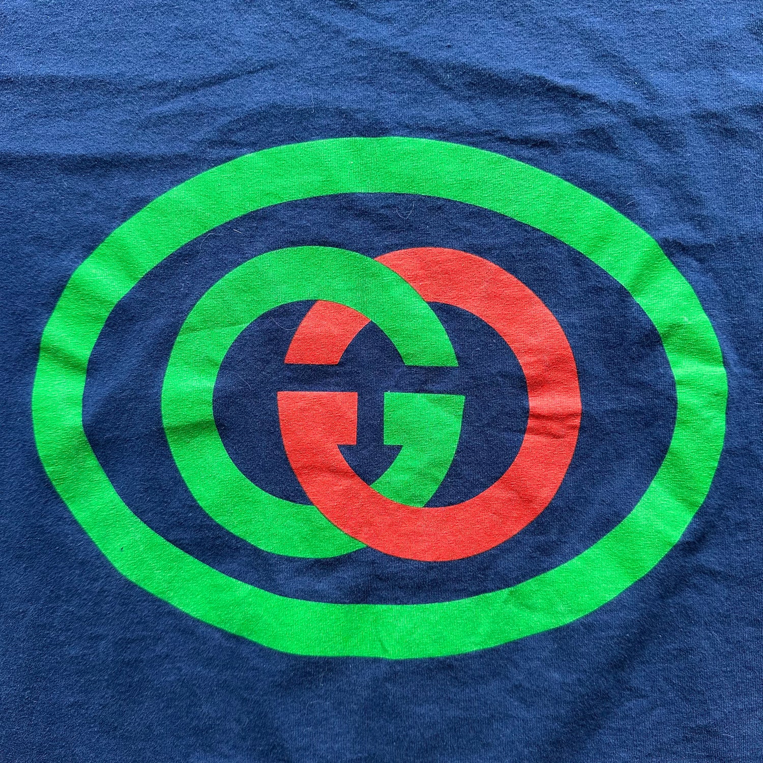 M Gucci Navy Logo Tee