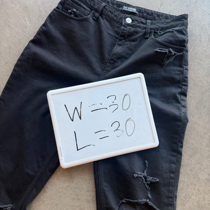 30x30 Raf Simons Double Layer Destroyed Denim