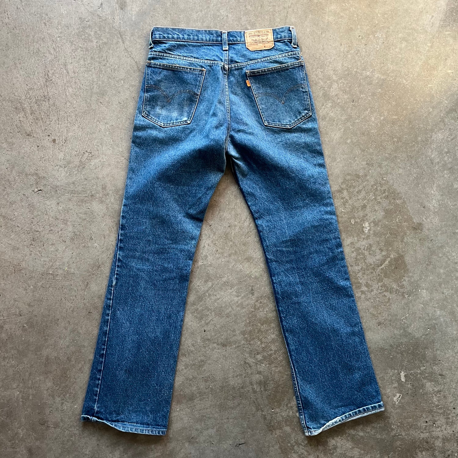 33x34 1971 Levis 20517 Orange Tab Jeans