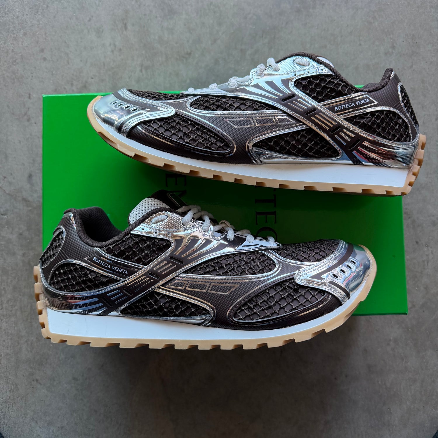 13 Bottega Veneta Orbit Sneaker Brown